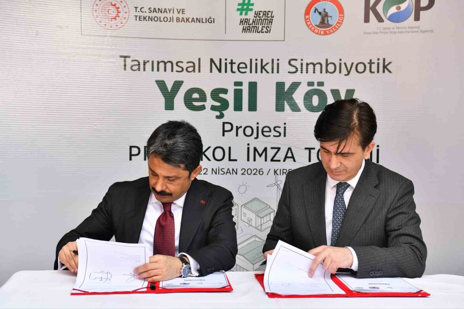 KOP destekli 'Yeşil Köy' projesi için imzalar atıldı