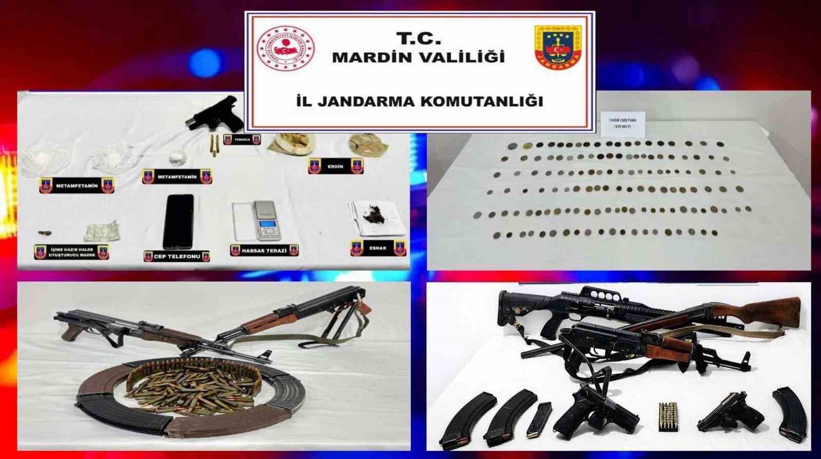 Mardin'de silah ve tarihi eser kaçakçılığı operasyonu: 6 gözaltı