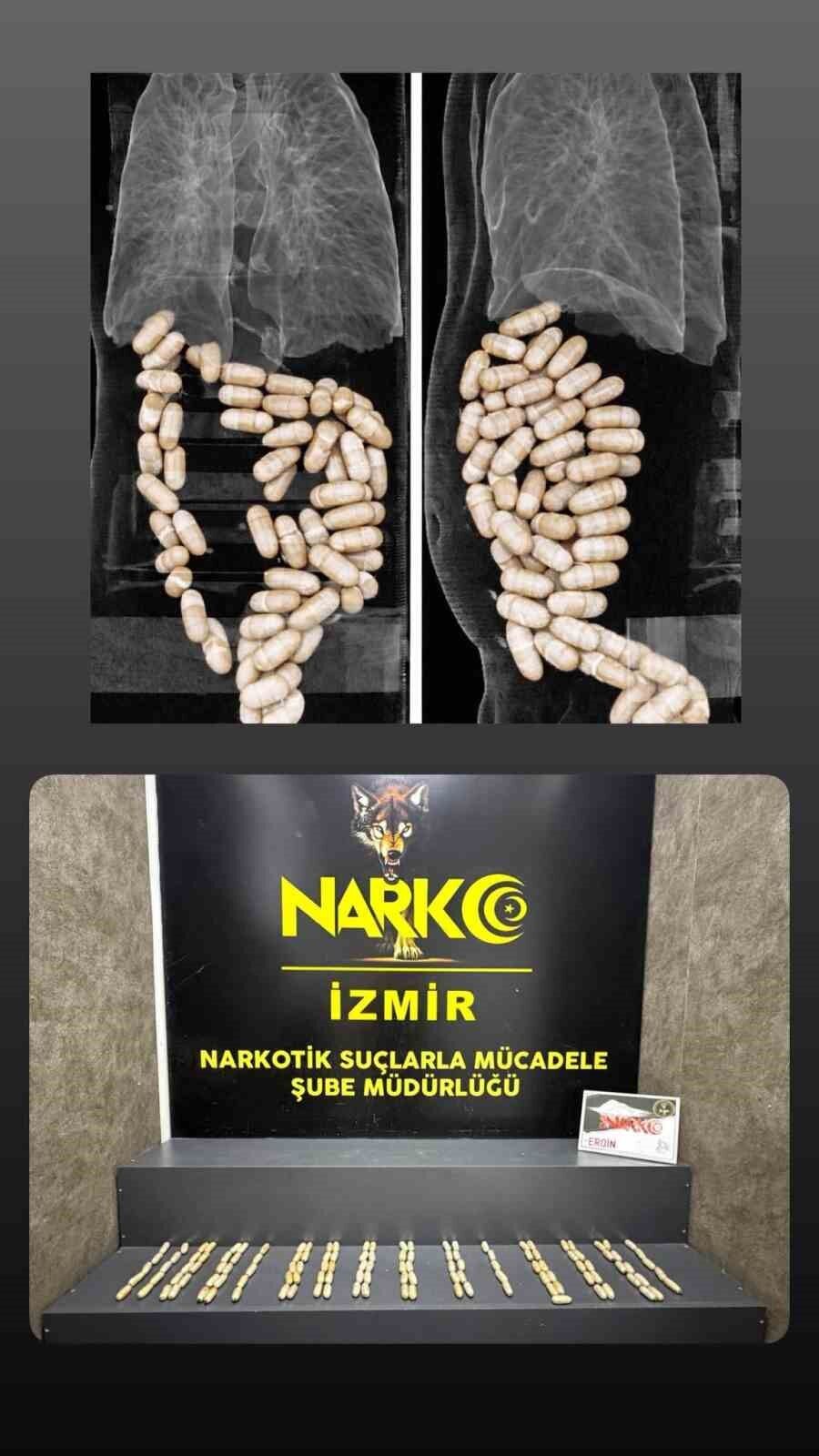 Midesinde uyuşturucu taşıyan şüpheliler tutuklandı