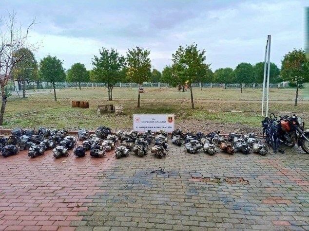 Nevşehir'de motosiklet şaselerini kazıyan şahıslara operasyon: 2 gözaltı