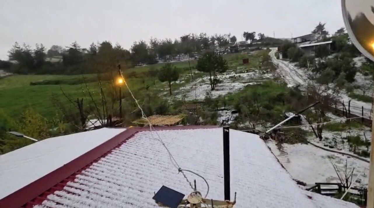 Osmaniye'de dolu yağışı