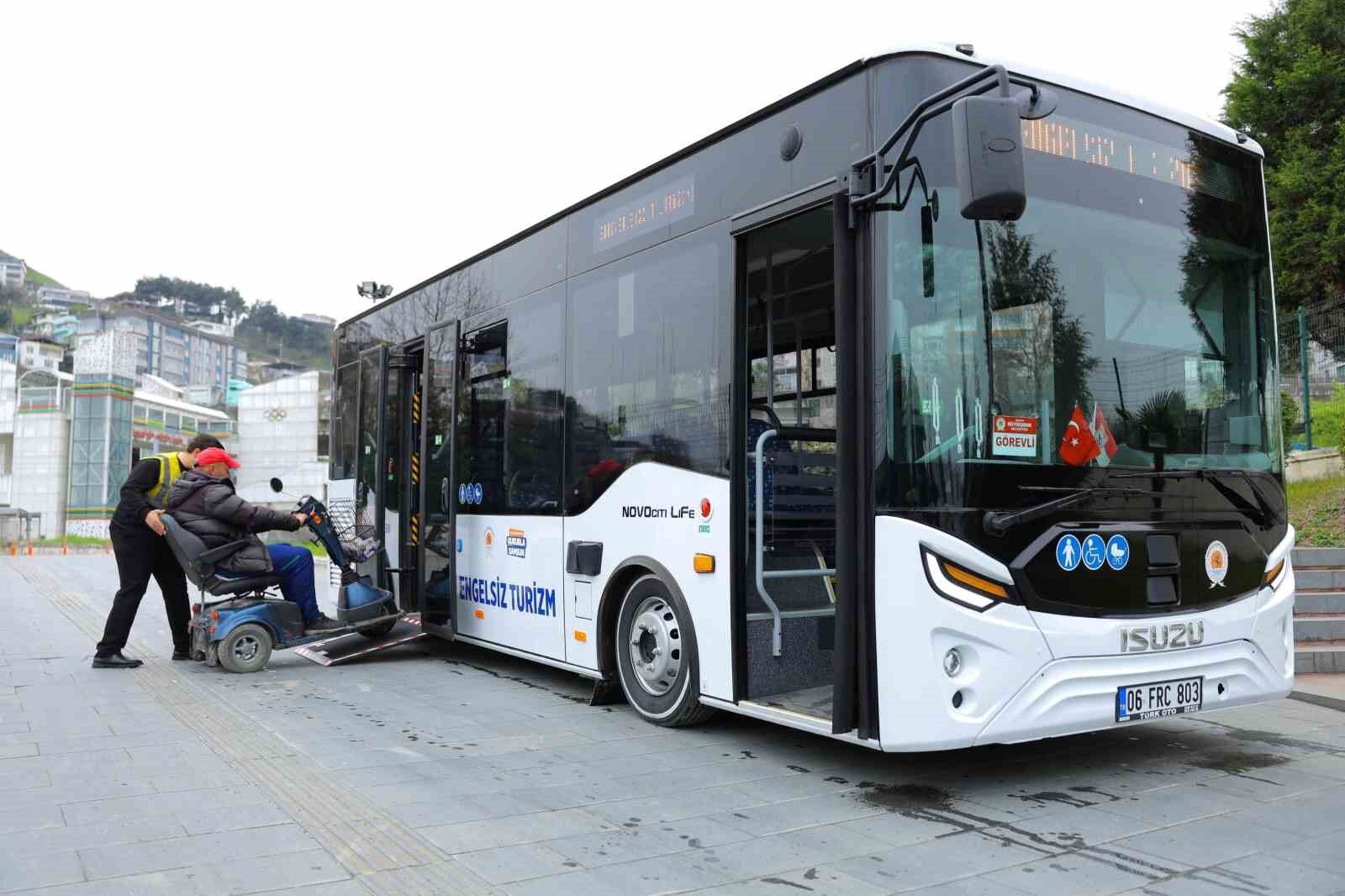Samsun'da Engelsiz Turizm Otobüsü hizmette