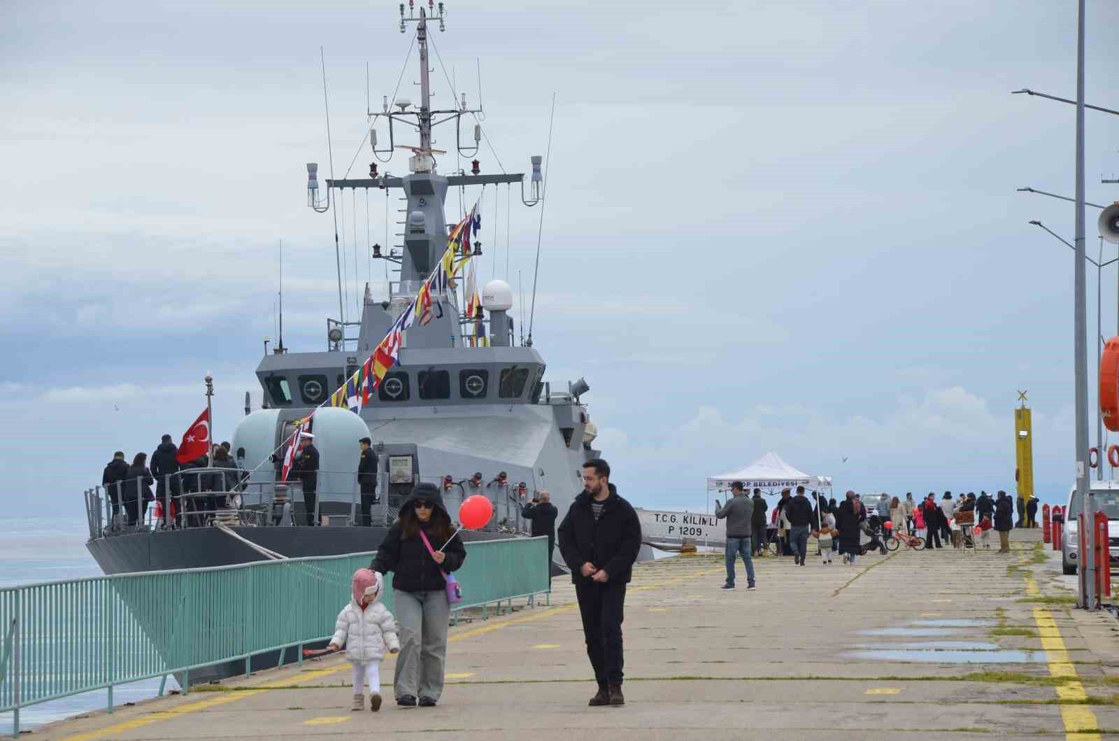 Sinop'ta 23 Nisan coşkusu: TCG Kilimli ve TCSG-DOST ziyarete açıldı