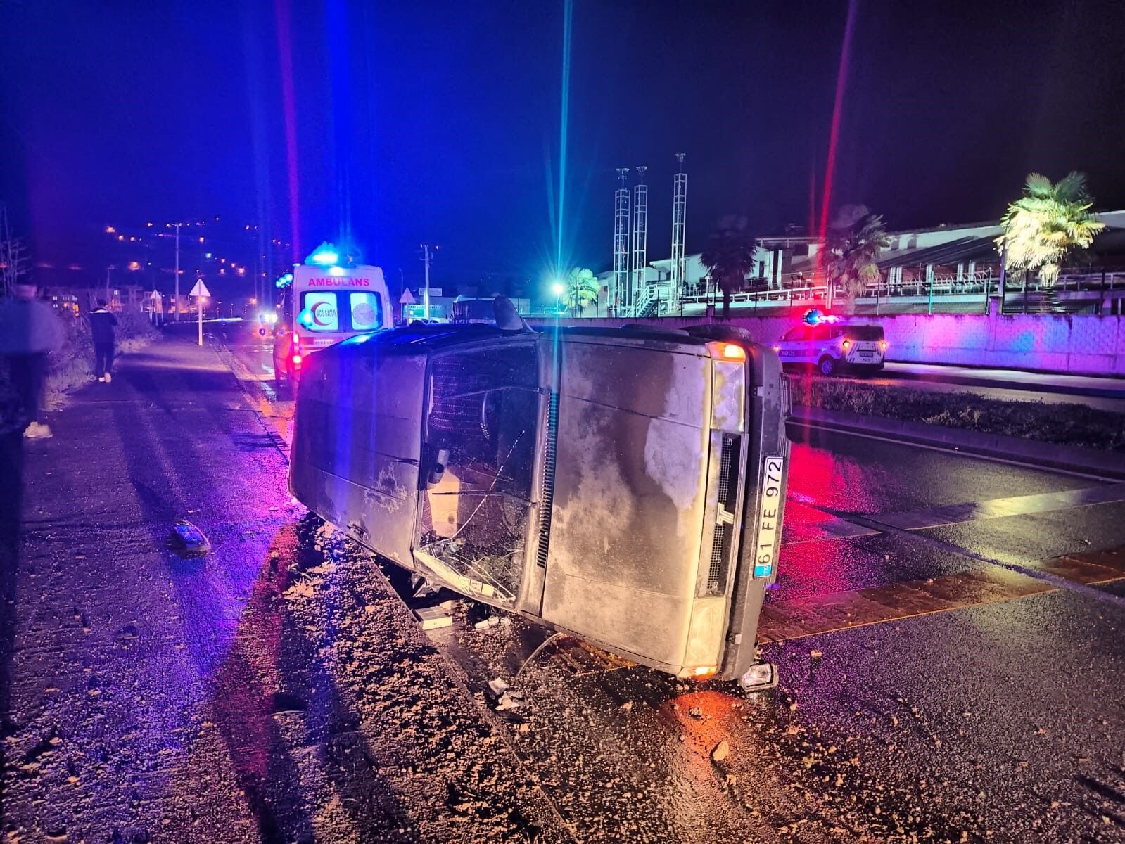 Trabzon'da trafik kazası: 2 yaralı