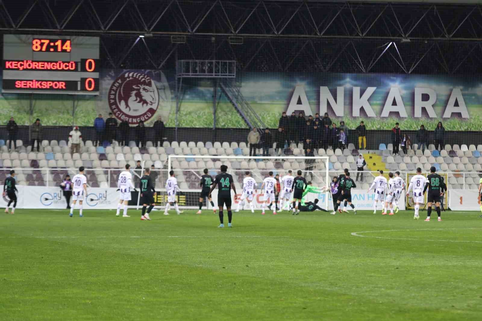 Trendyol 1. Lig: Ankara Keçiörengücü: 0 - Serikspor: 0