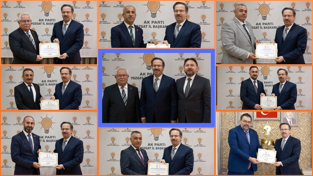 Ak Parti'den İl Genel Meclisi Üyelerine Teşekkür Belgesi1