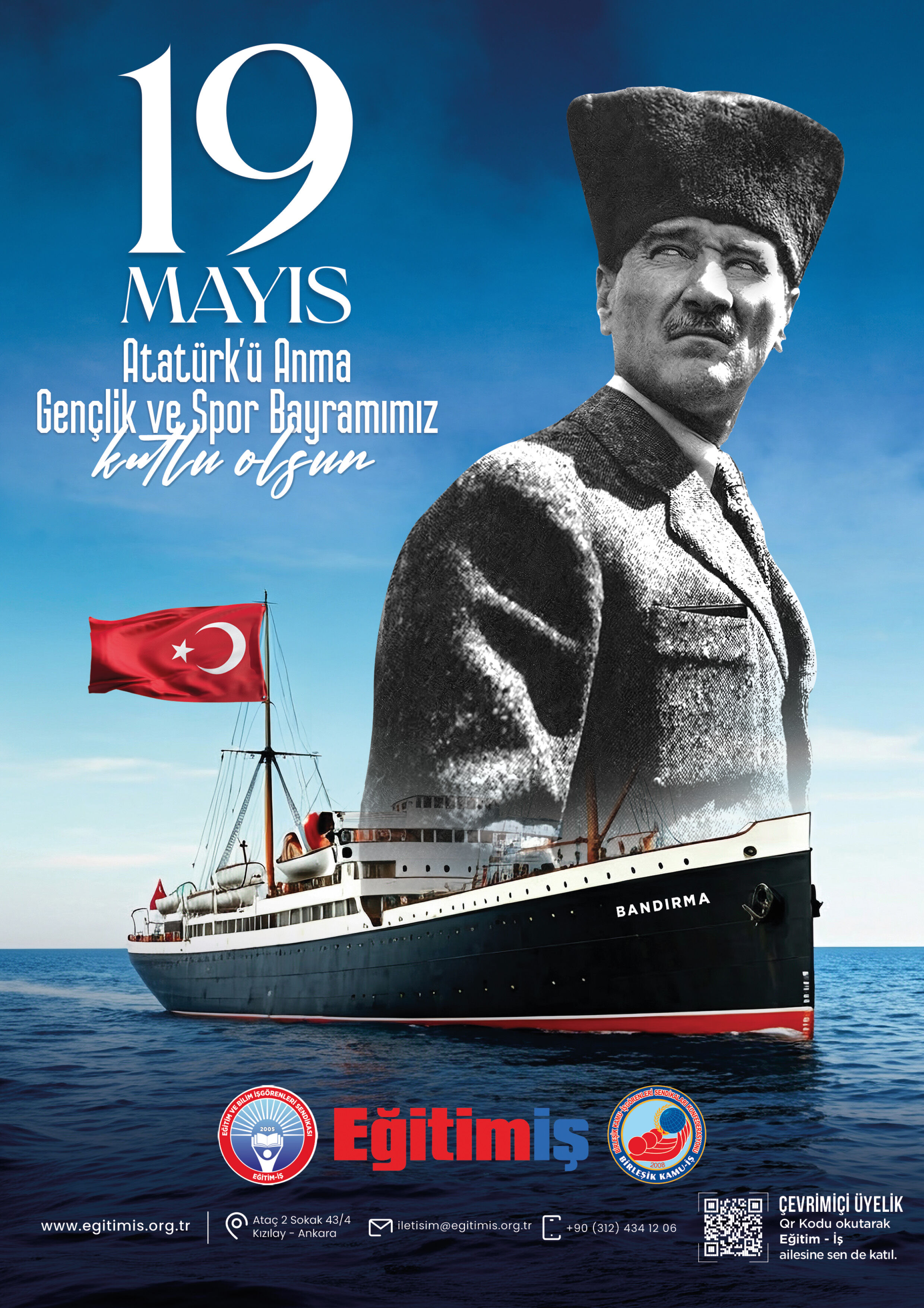 Eğitim İş'ten 19 Mayıs Atatürk’ü Anma, Gençlik Ve Spor Bayramı Mesajı