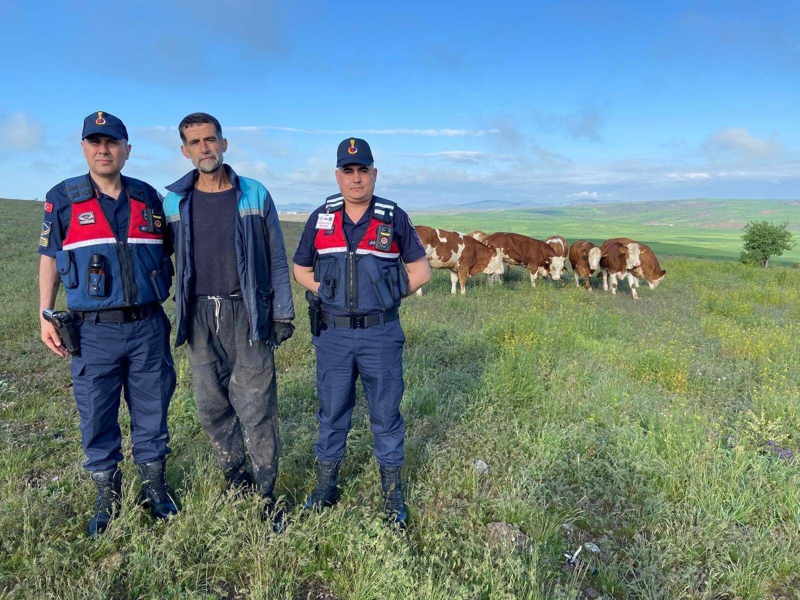 Hayvanları Kaybolan Vatandaşın Imdadına Jandarma Yetişti