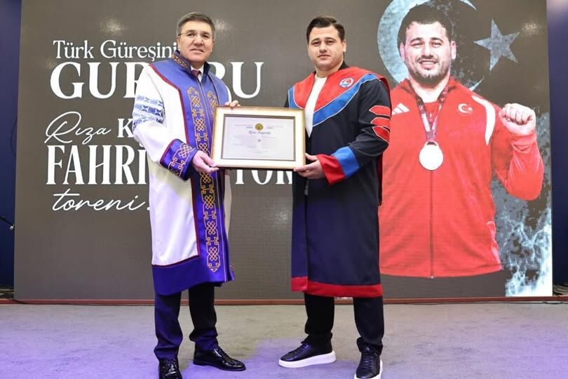 Milli Güreşçi Rıza Kayaalp'e Makü'den Fahri Doktora