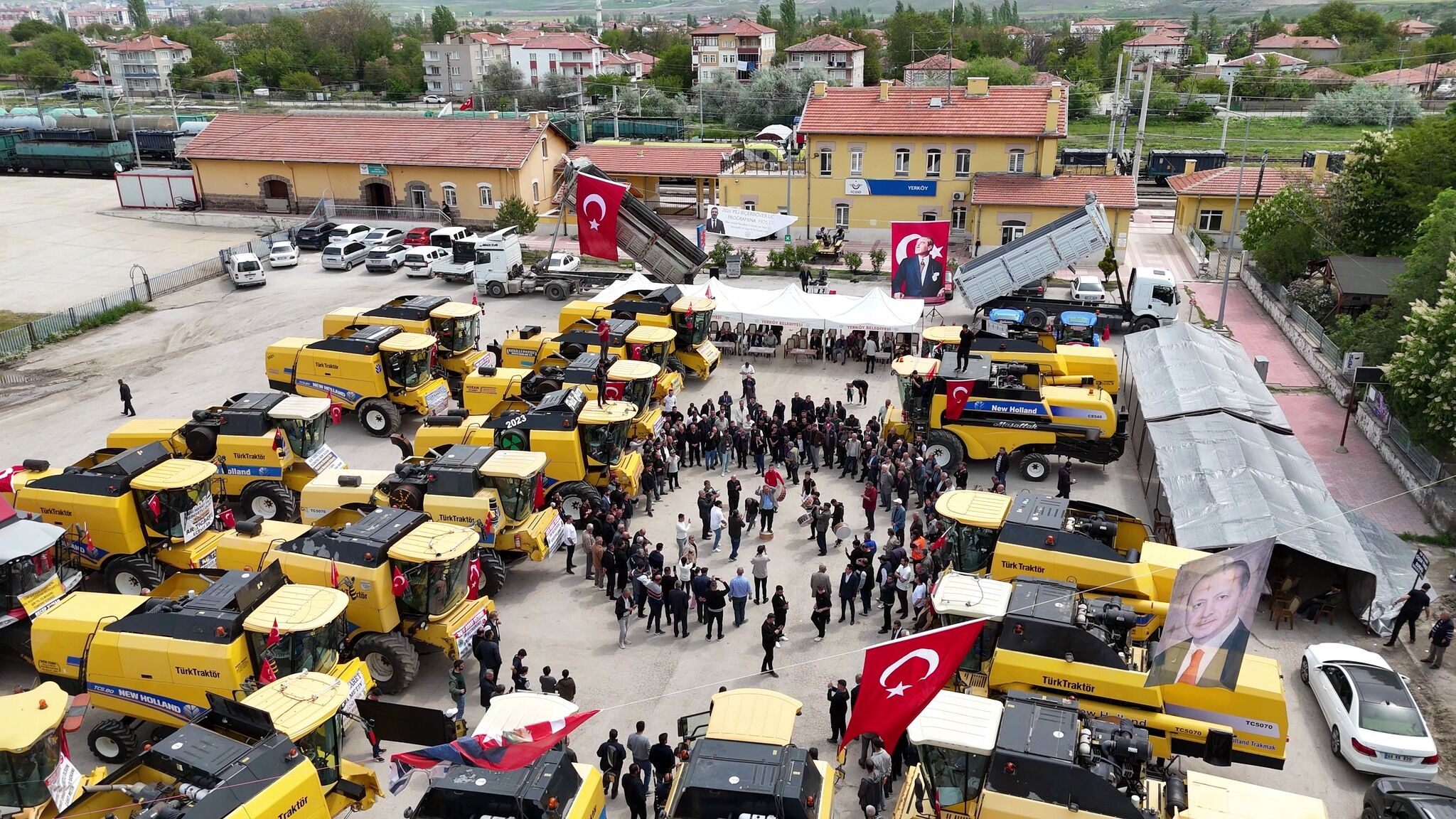 Yerköy'de Hasat Sezonu Törenle Açıldı Biçerler Uğurlandı