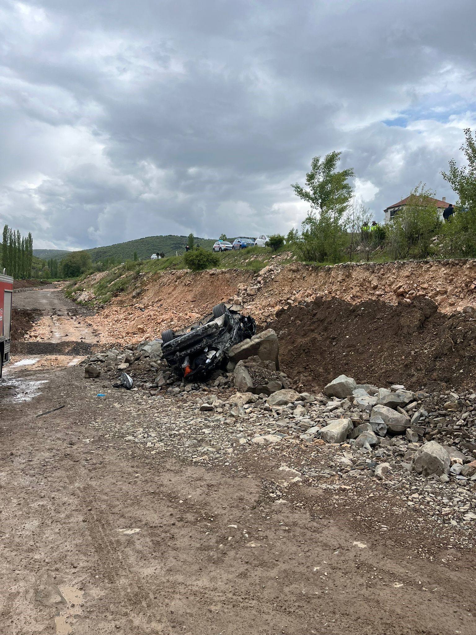 Yozgat'ta Otomobil Takla Attı 4 Yaralı (1)