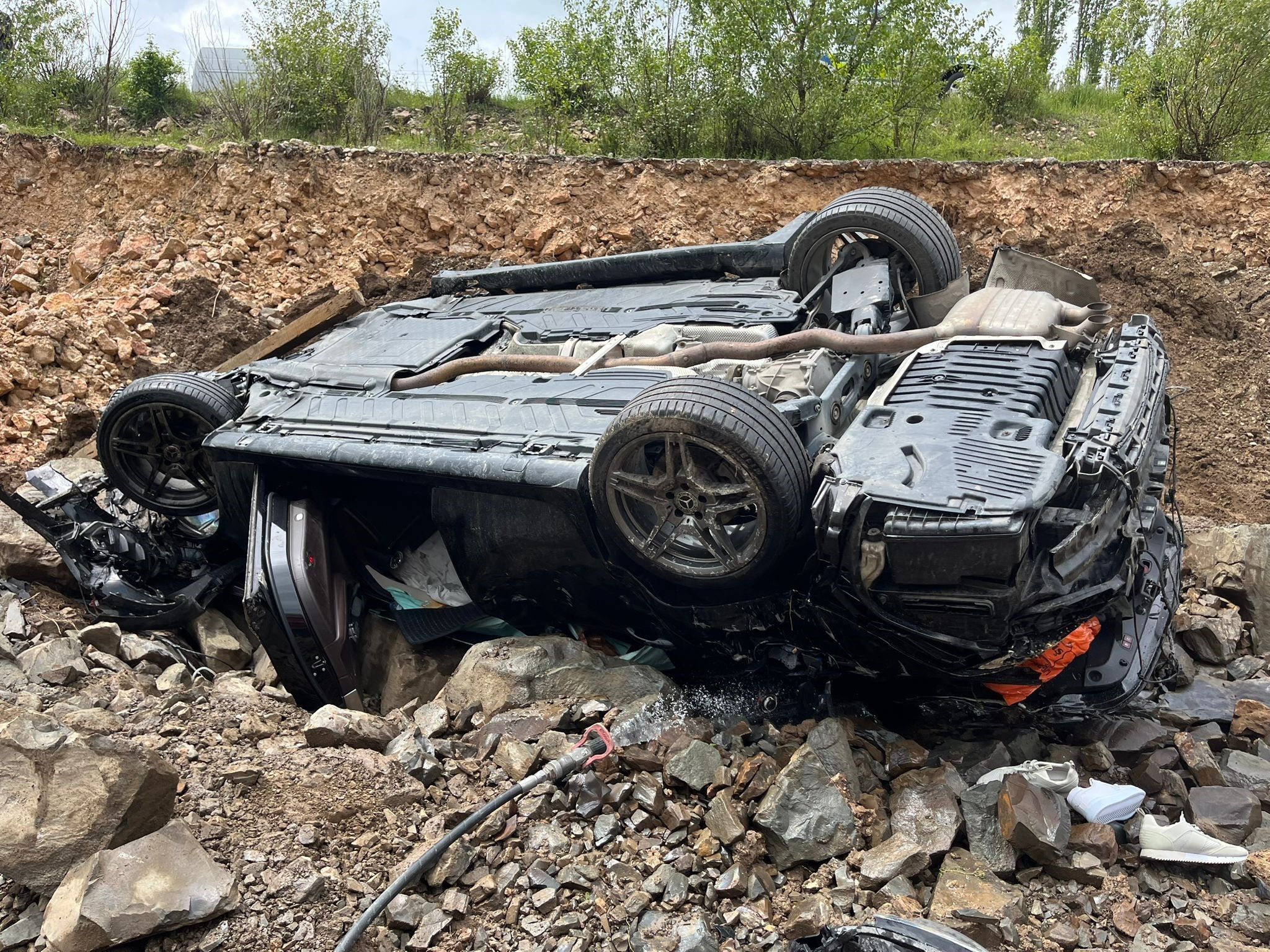 Yozgat'ta Otomobil Takla Attı 4 Yaralı (2)