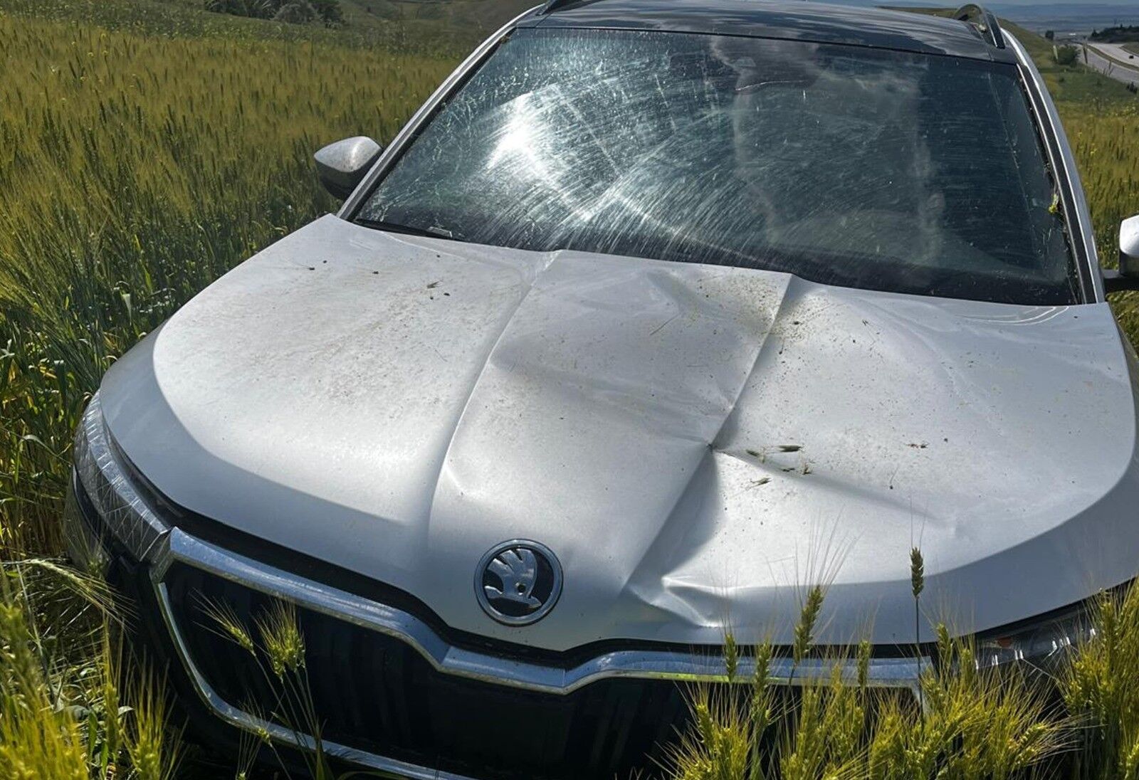 Otomobil Tarlaya Savruldu, 1 Kişi Yaralandı (2)