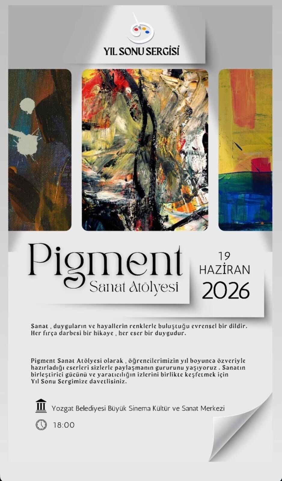 Pigment Sanat Atölyesi Yıl Sonu Sergisi