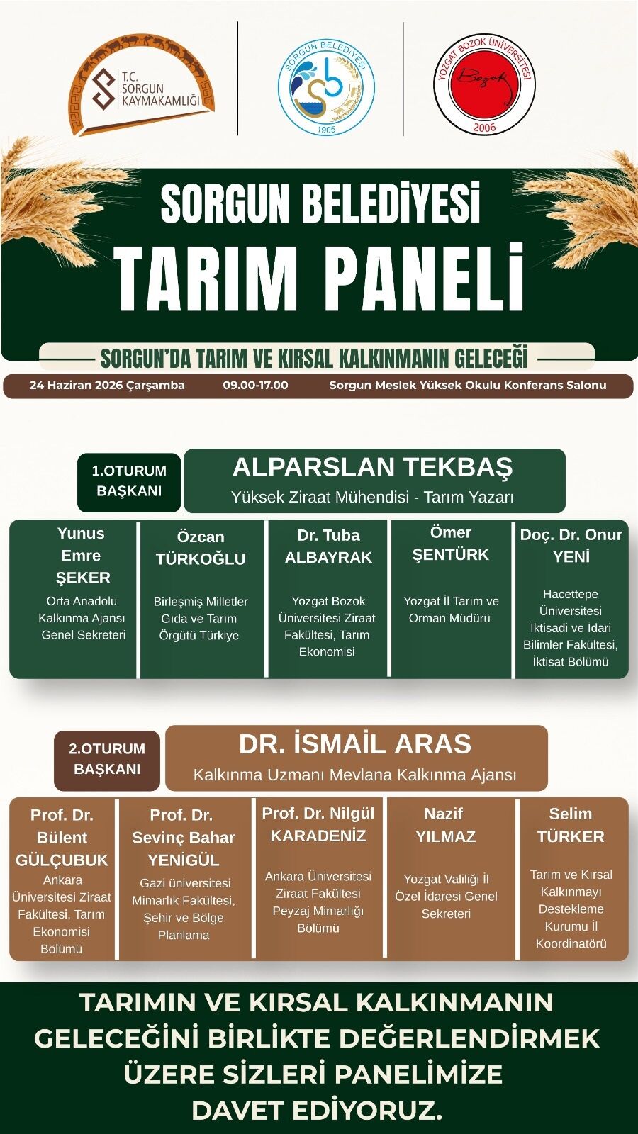 Sorgun'da Tarım Paneli