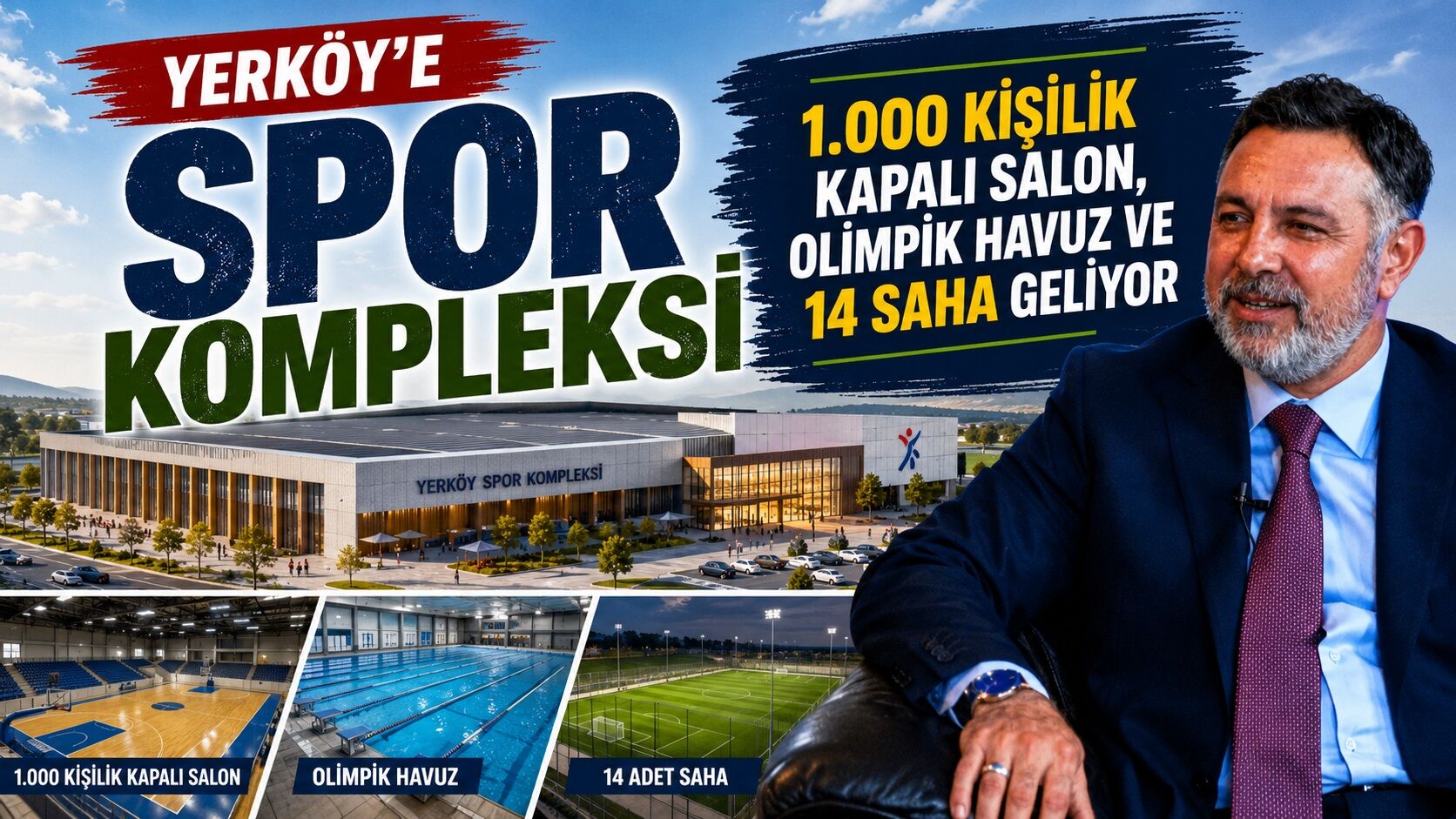 Yerköy'e Spor Kompleksi 1.000 Kişilik Kapalı Salon, Olimpik Havuz Ve 14 Saha Geliyor (2)