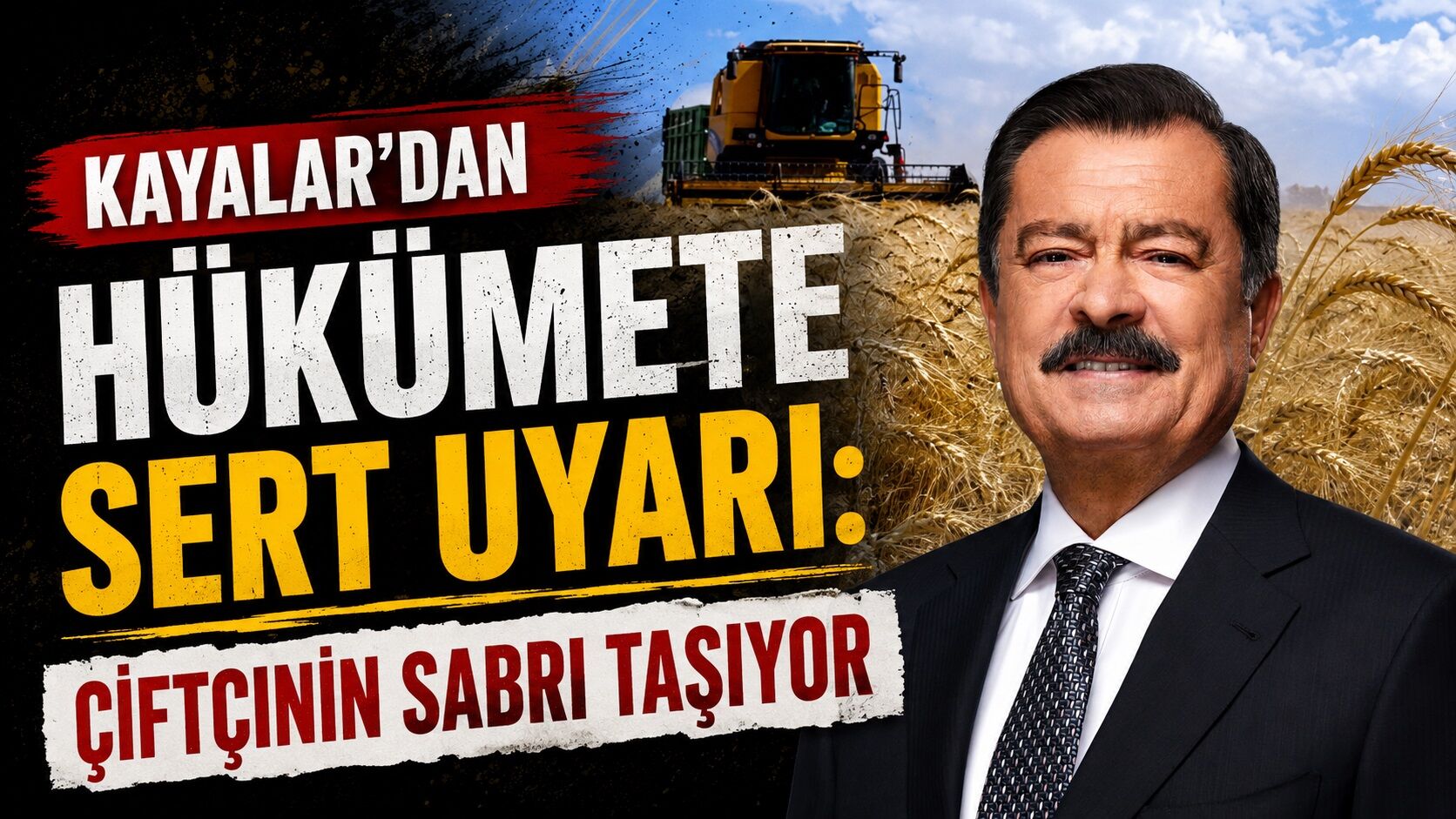 Yozgat Milletvekili Kayalar'dan Hükümete Sert Uyarı: Çiftçinin Sabrı Taşıyor
