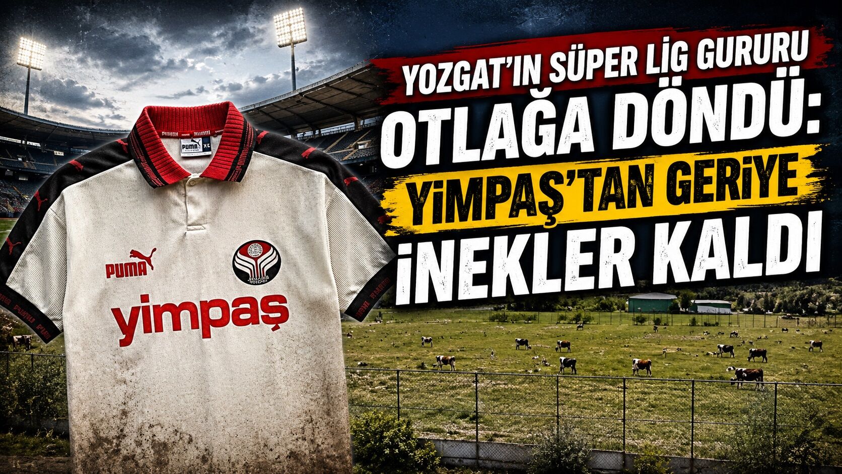 Yozgat'ın Süper Lig Gururu Otlağa Döndü: Yimpaş'tan Geriye İnekler Kaldı
