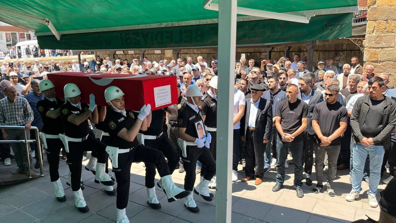 Yozgatlı Polis Memuru Musab Kuran Son Yolculuğuna Uğurlandı (1)