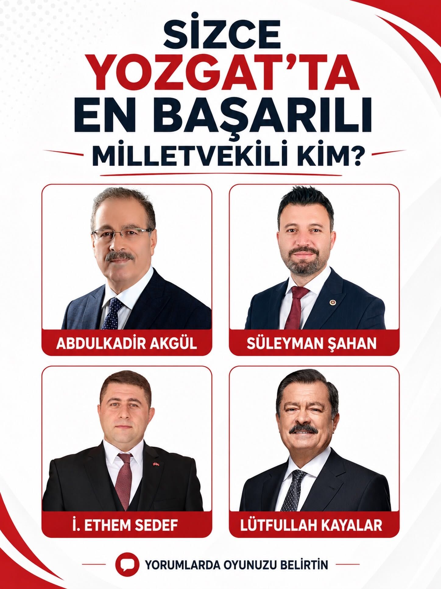 Yozgat'ta Milletvekili Anketi