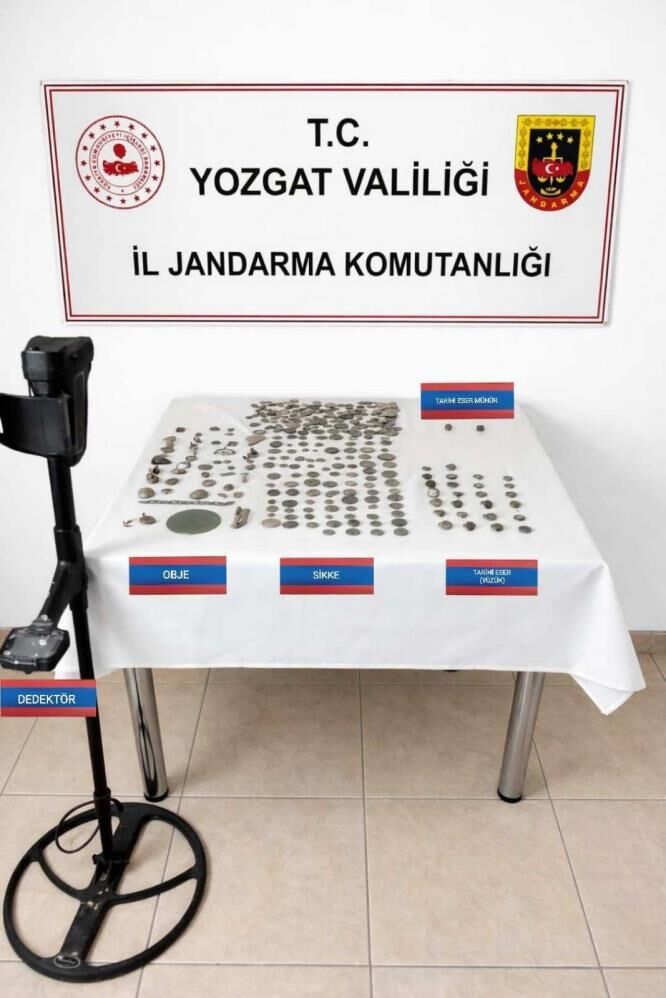 Yozgat'ta Tarihi Eser Nitelikli Objeler Ele Geçirildi