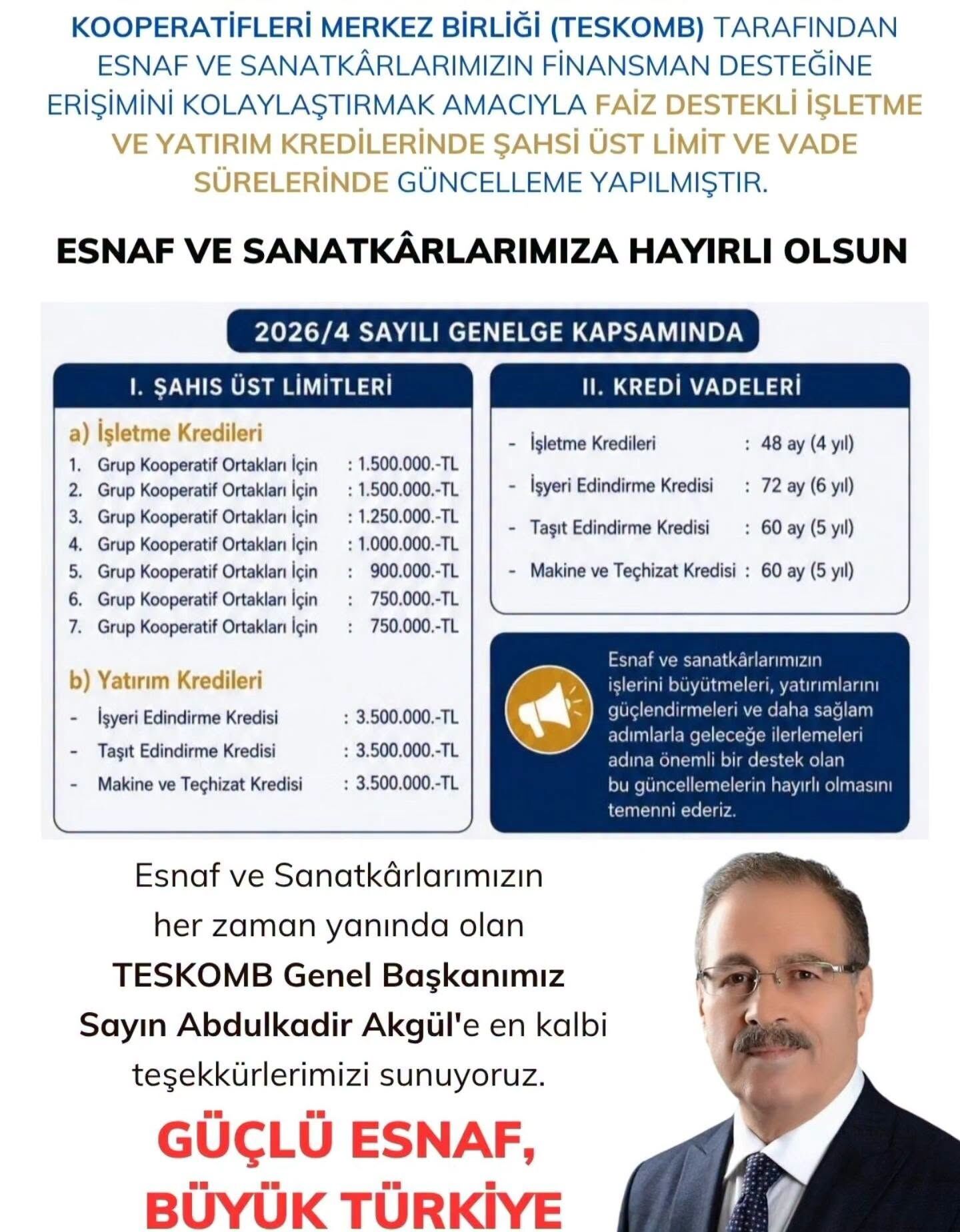 Kredi Müjdesi