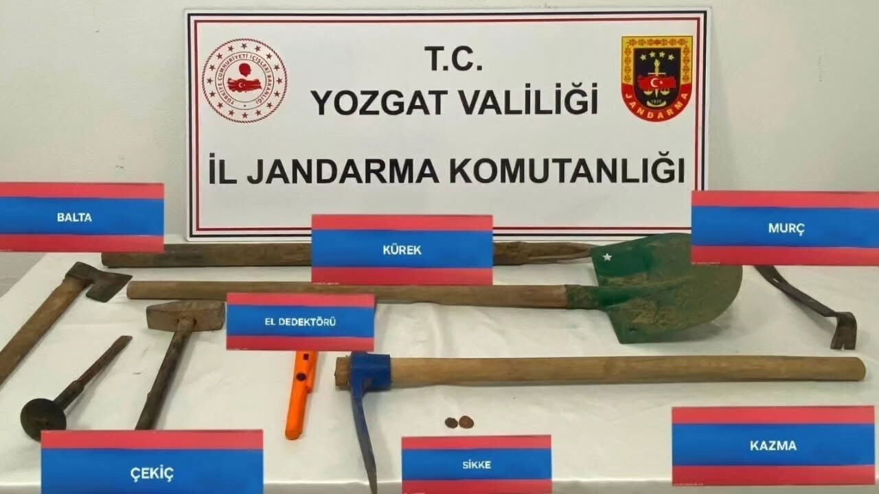 Yozgat'ta Kaçak Kazıya Jandarma Baskını