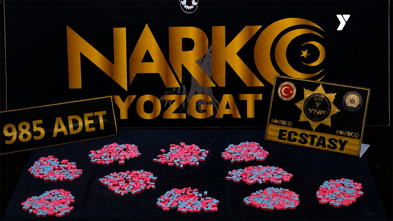 YOZGAT'TA UYUŞTURUCU OPERASYONU: 985 ADET ECSTASY ELE GEÇİRİLDİ