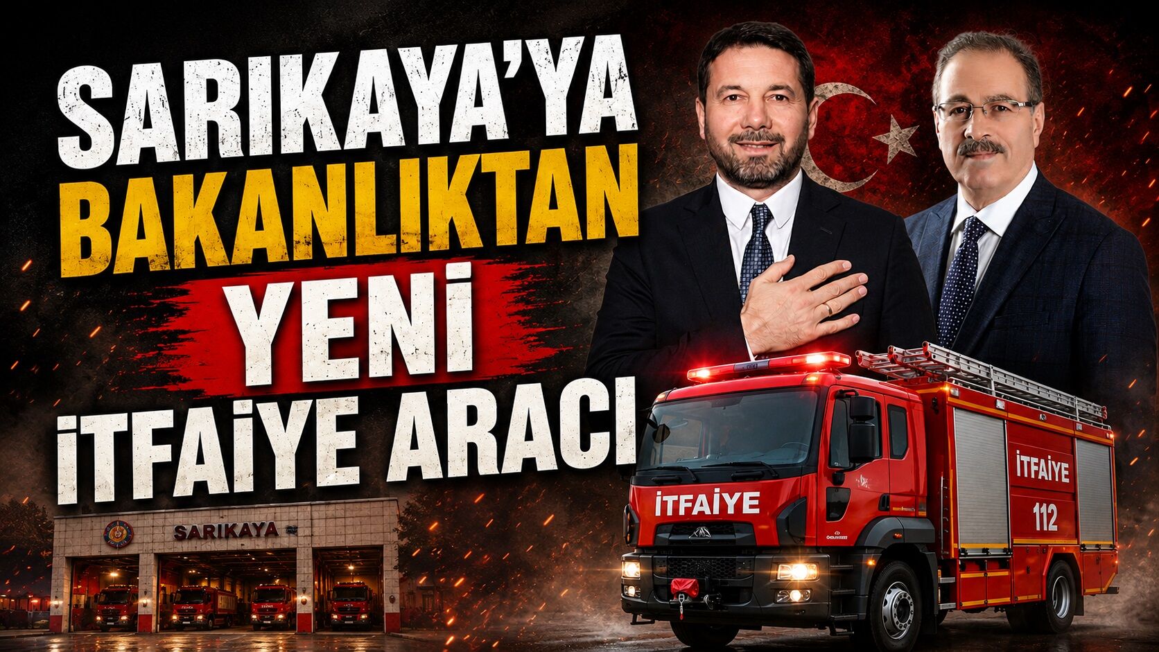 Sarıkaya'ya Bakanlıktan Yeni İtfaiye Aracı