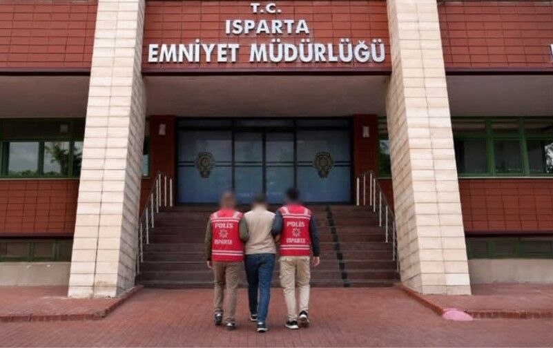 17 yıl 5 ay hapis cezası ile aranan şahıs Isparta'da yakalandı