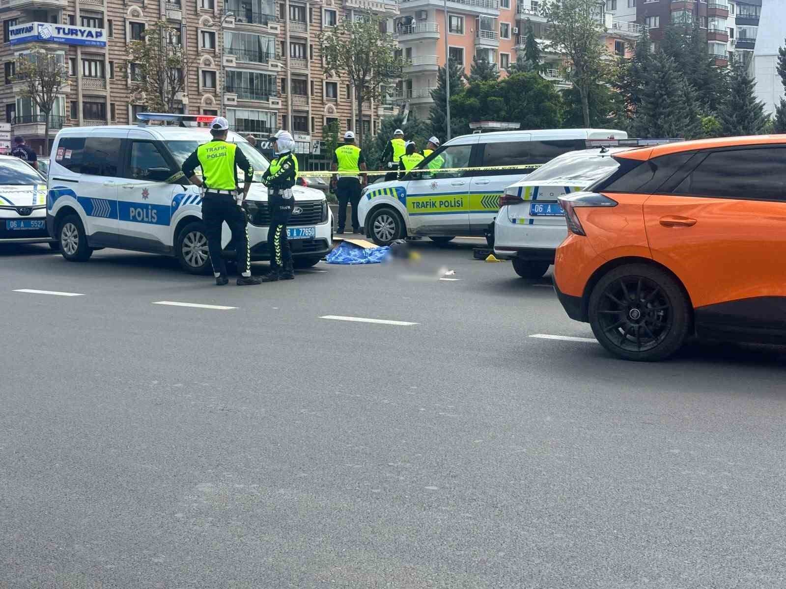 Ankara'da aracın çarptığı yaya hayatını kaybetti