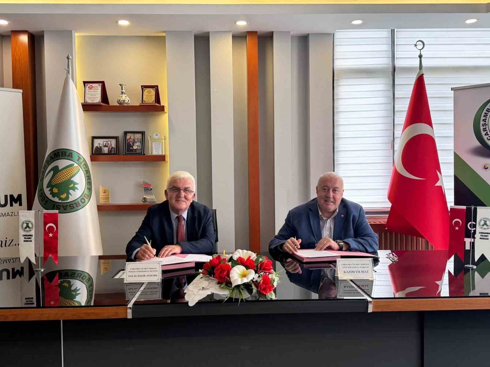 Çarşamba Ticaret Borsası ile OMÜ arasında iş birliği protokolü