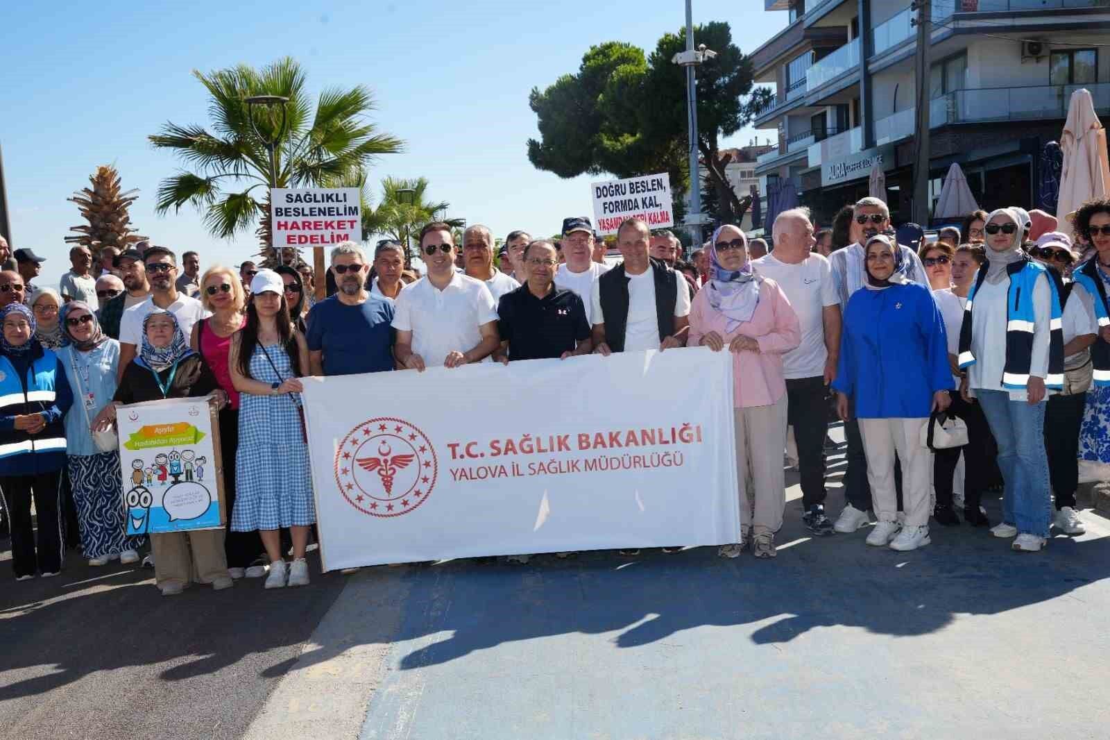 Çiftlikköy'de sağlıklı yaşam için yürüdüler