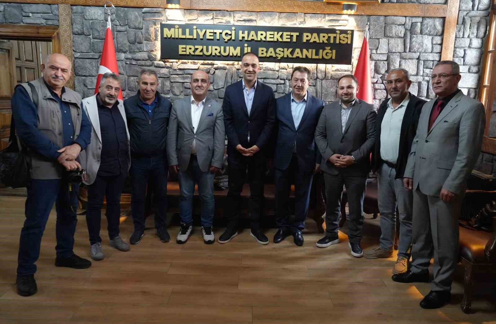 DAGC'den MHP Erzurum İl Başkanı Yurdagül'e ziyaret