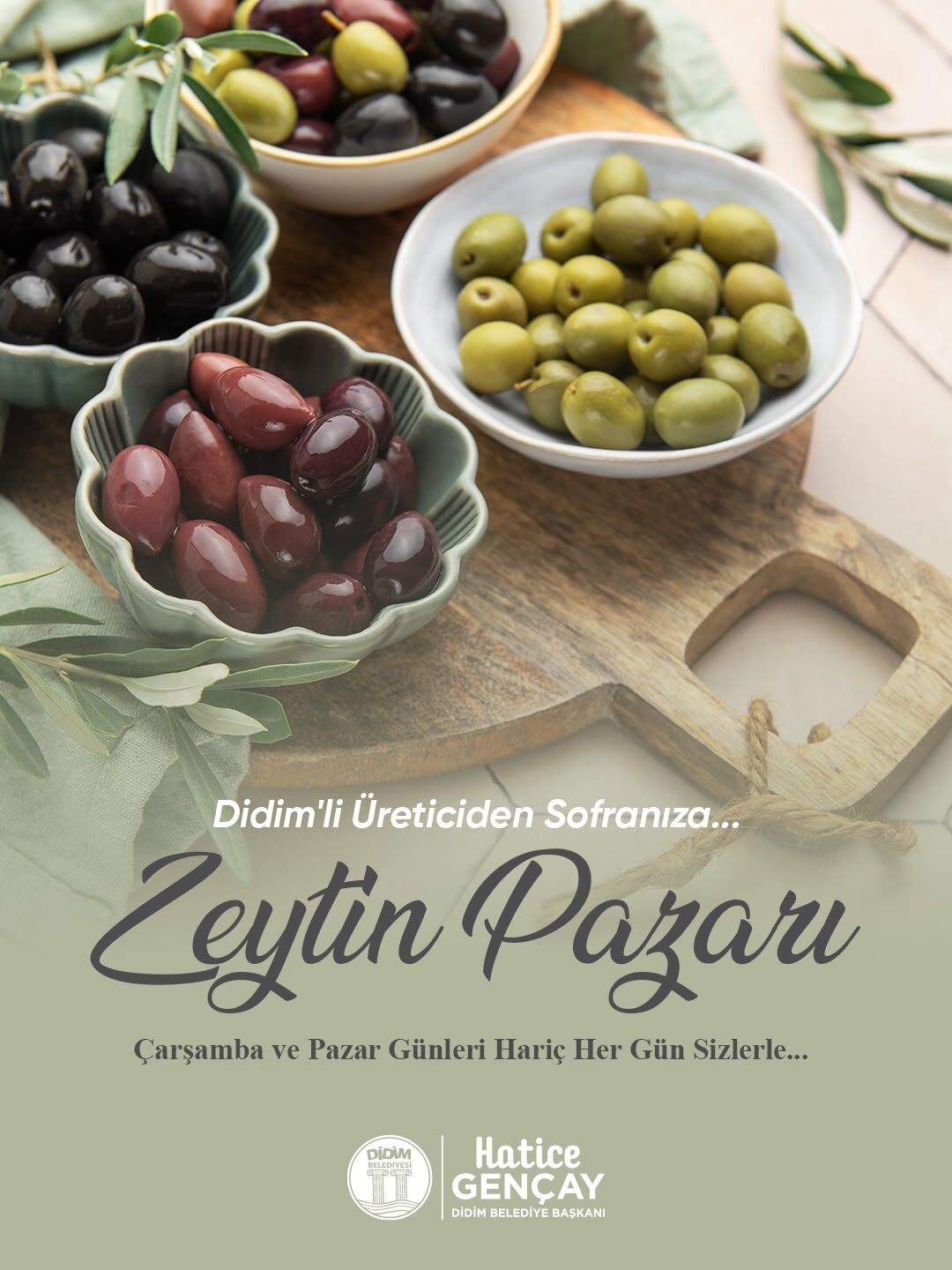 Didim Belediye Başkanı Gençay: 'Zeytin üreticilerimiz için yeni bir satış alanı oluşturuyoruz'