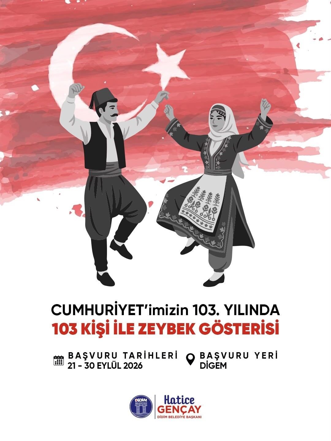 Didim'de 29 Ekim Cumhuriyet Bayramı'nda 103 kişi zeybek oynayacak