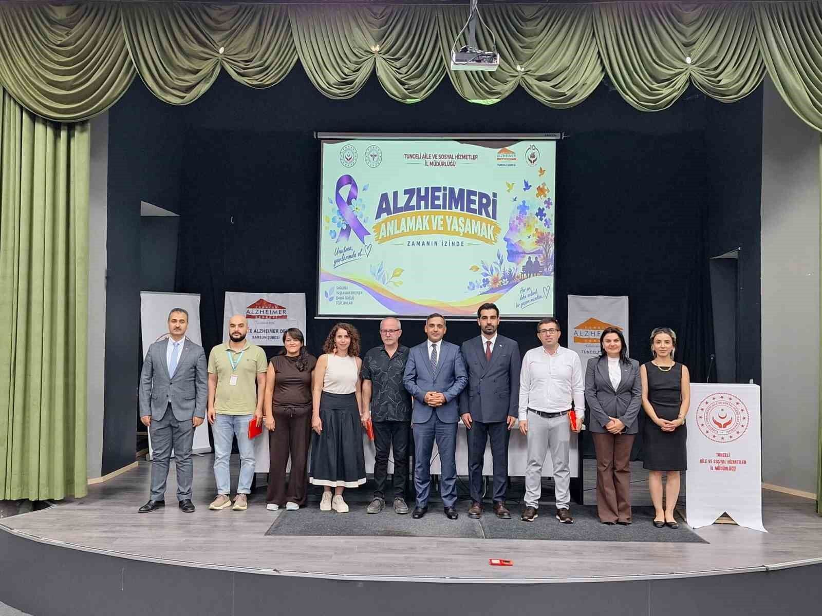 Tunceli'de, Alzheimer hastalığı ele alındı