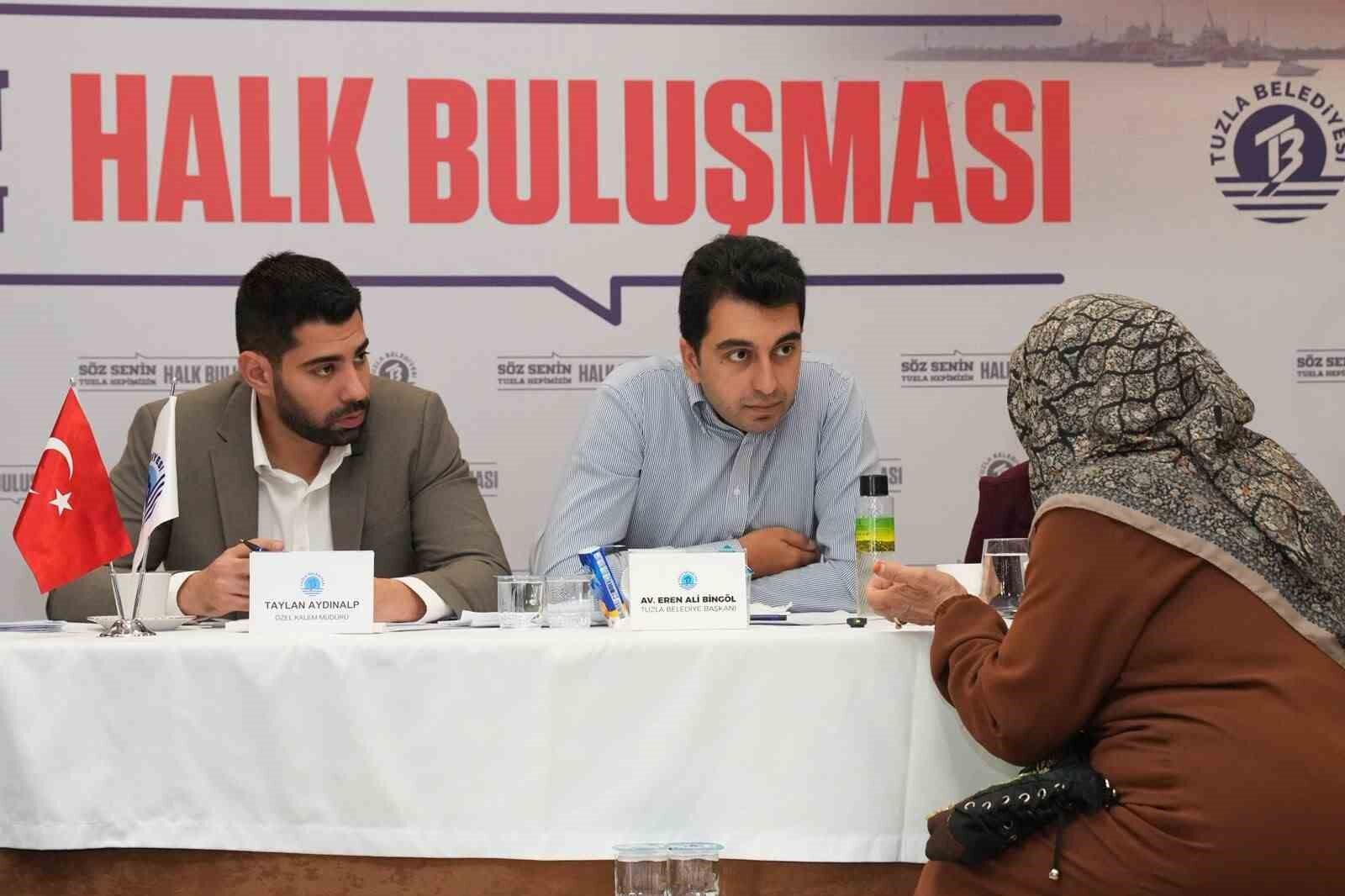 Tuzla'da halk buluşması: Vatandaşlar taleplerini Başkan Bingöl'e doğrudan iletti