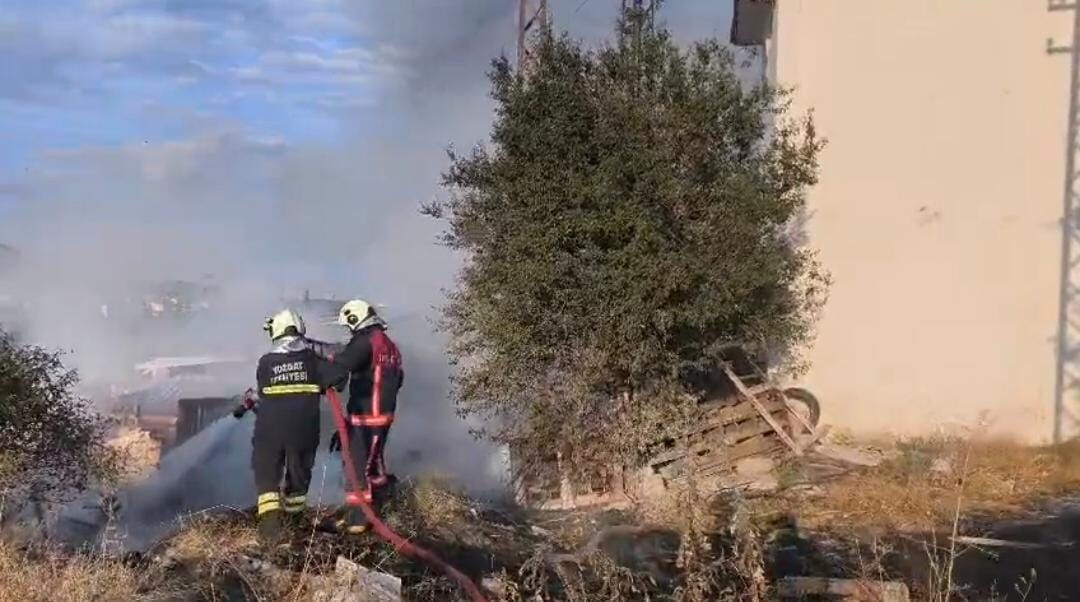 Yozgat'ta trafodaki patlama sonrası yangın çıktı