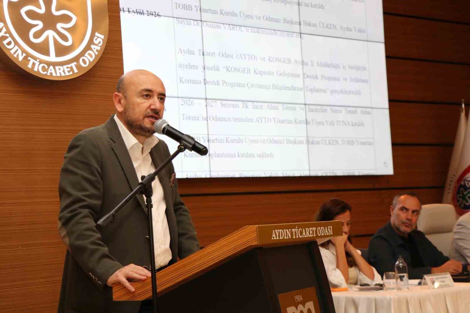 AYTO Başkanı Ülken: 'İhracatçımızın üzerindeki maliyet baskısını düşürmemiz lazım'