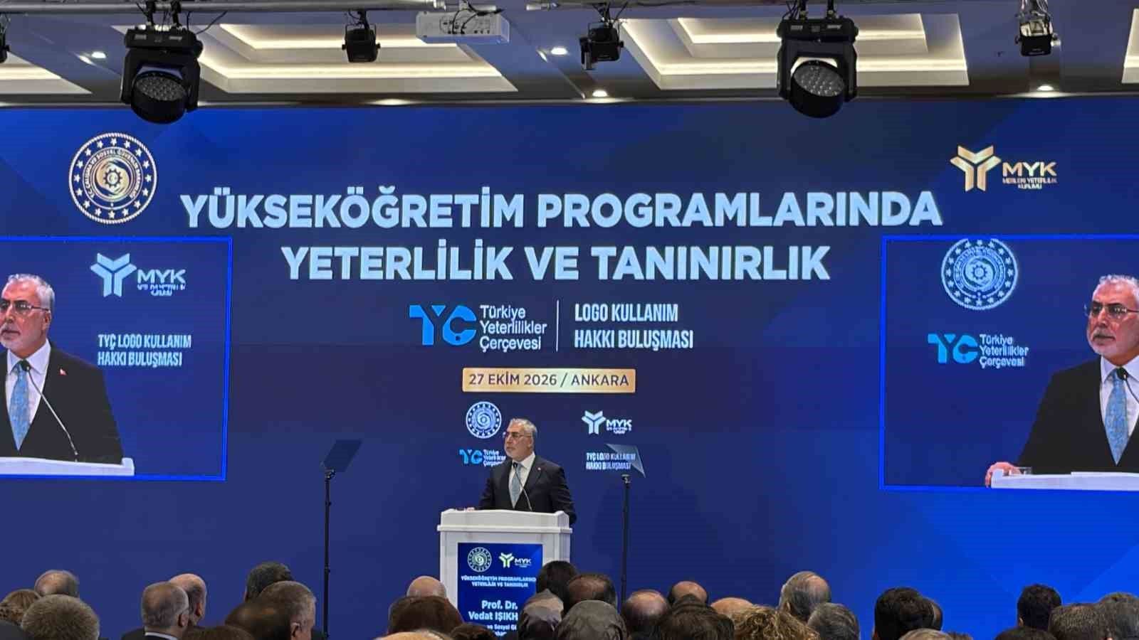 Bakan Işıkhan: '27 sektörde 900'ü aşkın ulusal meslek standardımız bulunmaktadır'