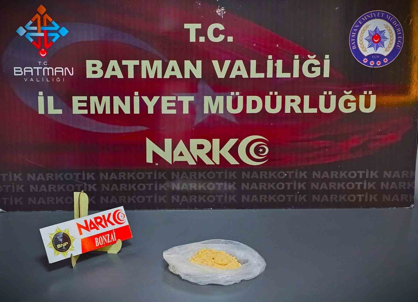 Batman'da uyuşturucu operasyonunda 2 tutuklama