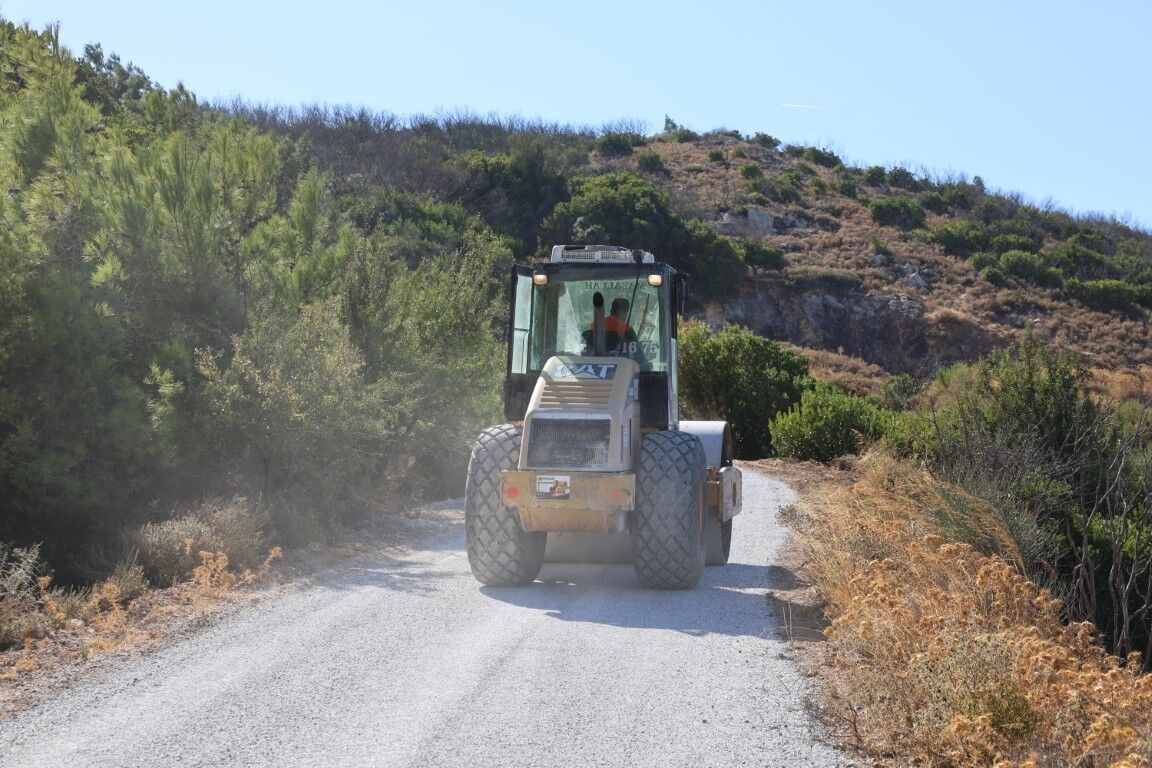 Bodrum'da sathi kaplama çalışmaları sürüyor