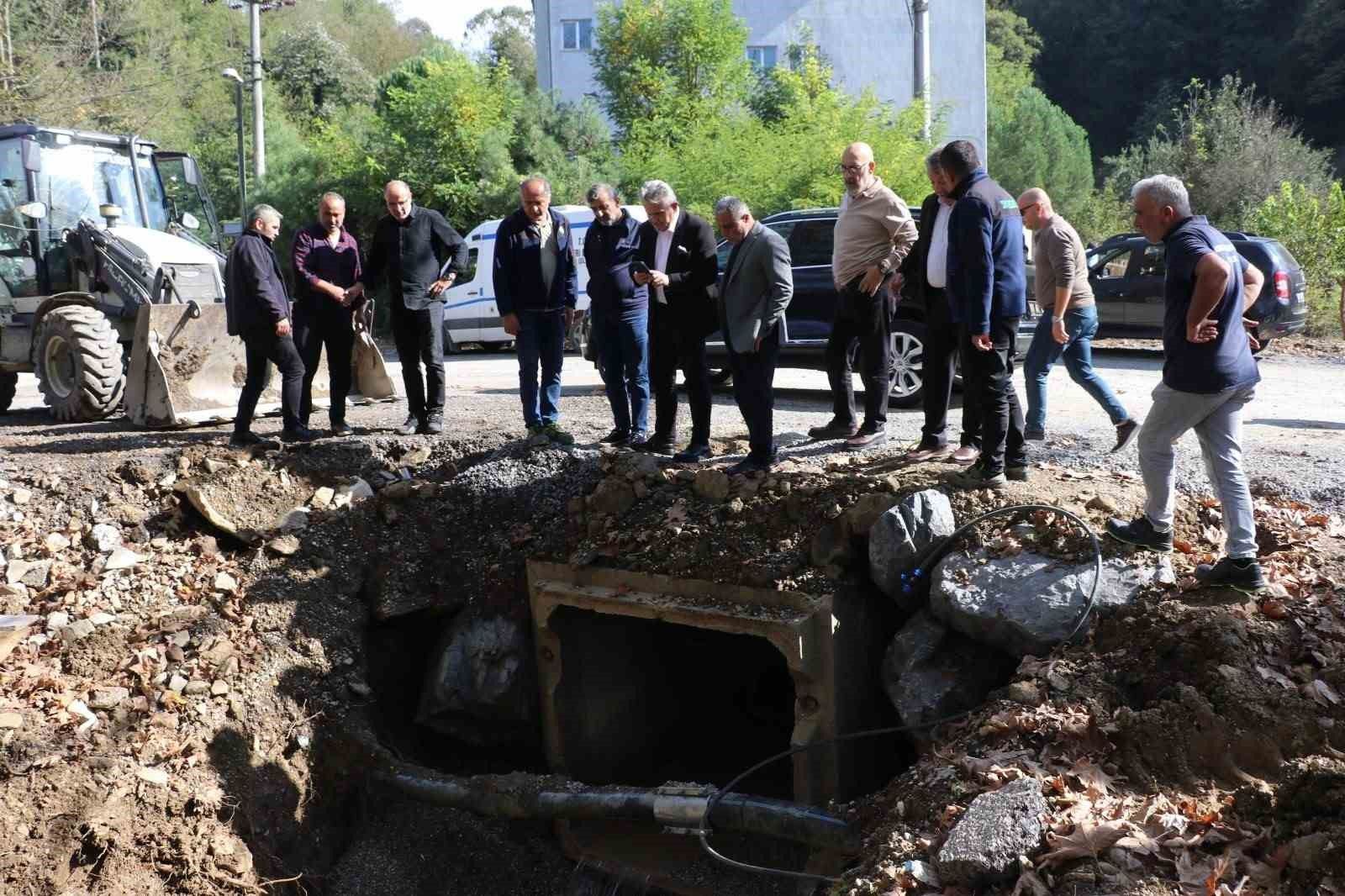 Cumayeri'nde içme suyu kaynağı ve isale hattında iyileştirme çalışmaları sürüyor