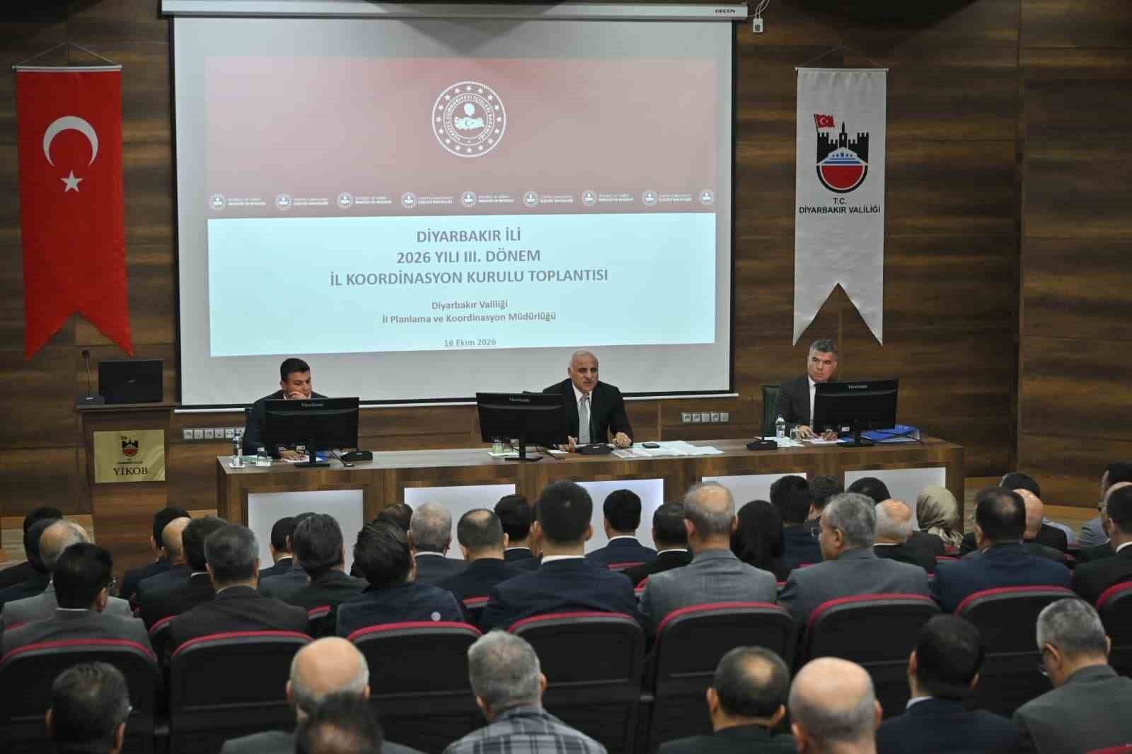Diyarbakır'da 2026 yılı 3. dönem İl Koordinasyon Kurulu toplantısı