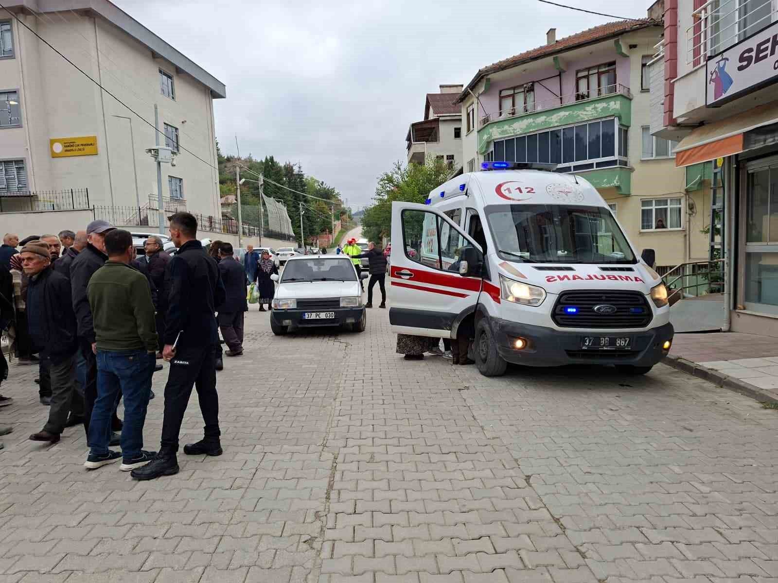 Kastamonu'da otomobilin bacağının üzerinden geçtiği kadın yaralandı