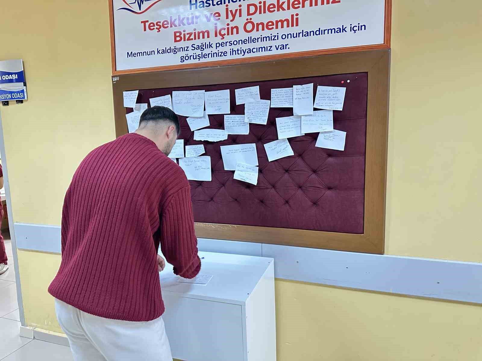 Midyat Devlet Hastanesinde bir ilk: 'Teşekkür Köşesi' hizmete girdi