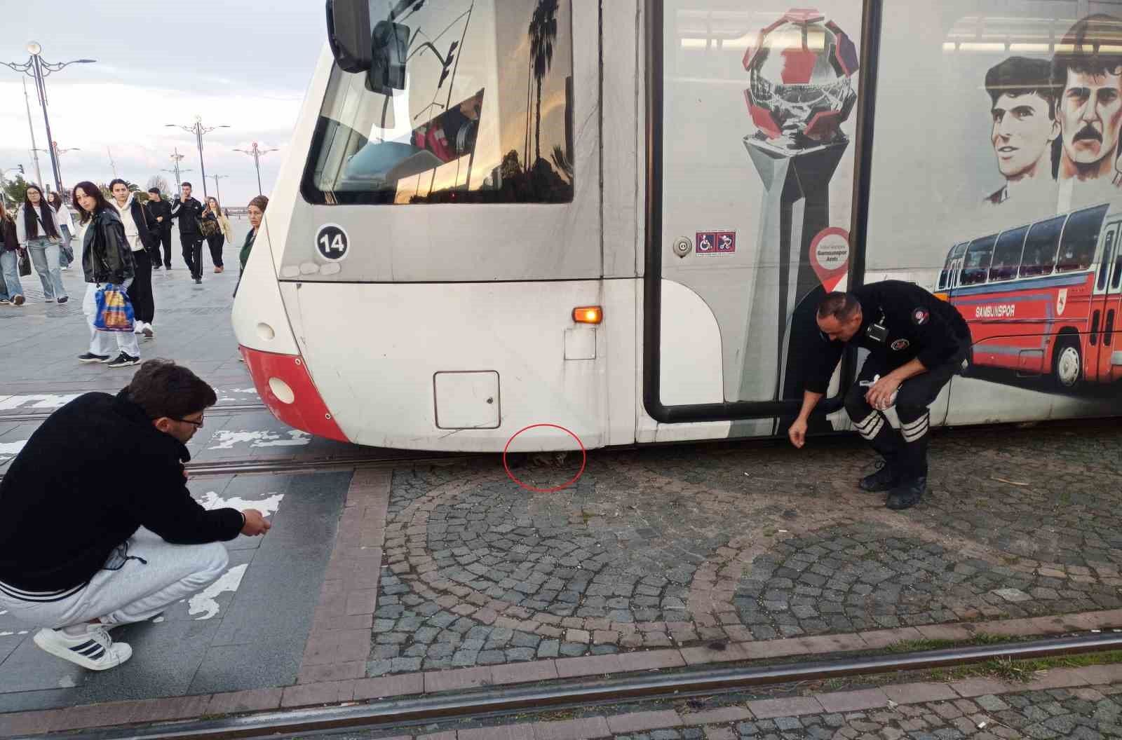 Samsun'da yürekleri ağza getiren anlar