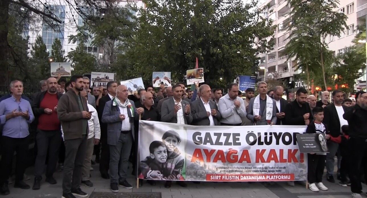 Siirt'te Aksa Tufanının 3. yıl dönümünde Filistin'e destek