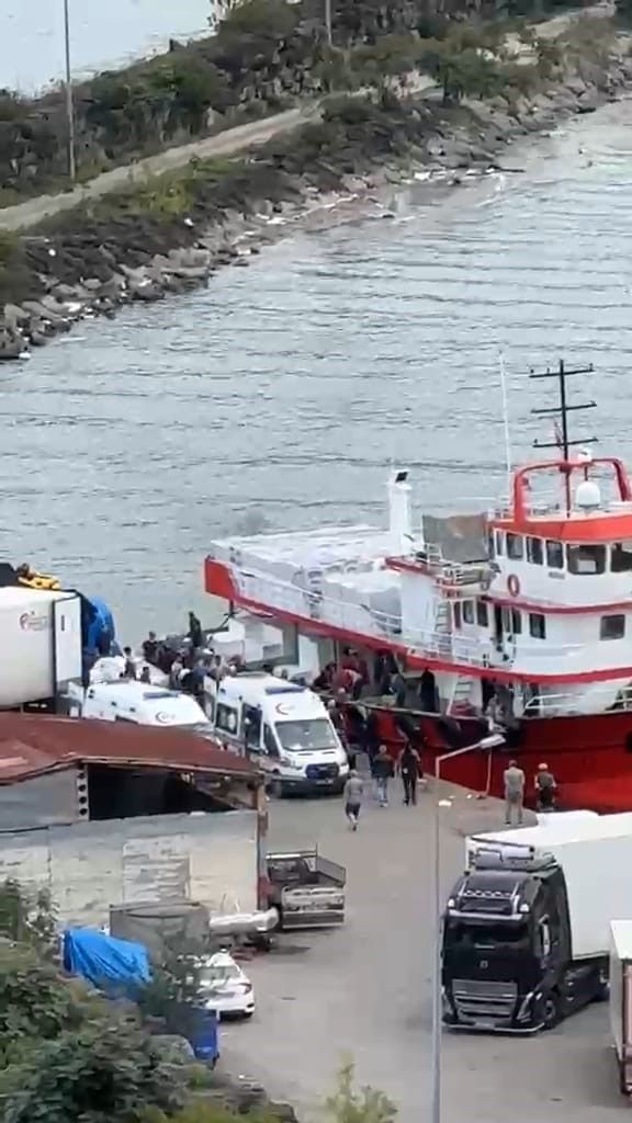 Trabzon açıklarındaki balıkçı teknesinde iş kazası: 1'i ağır 4 yaralı